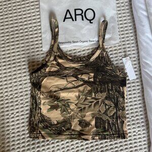 NWT - ARQ Camo Crop Tank S